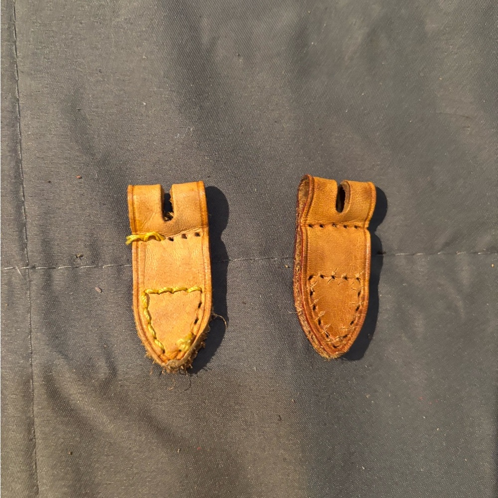 Louis Vuitton Tan Leather Suspenders